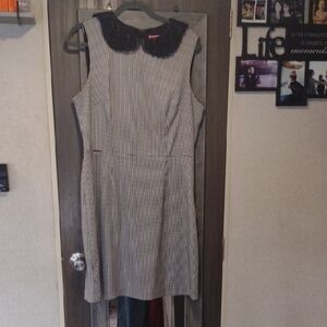 Betsey Johnson Black and White Checkered Mini Dress